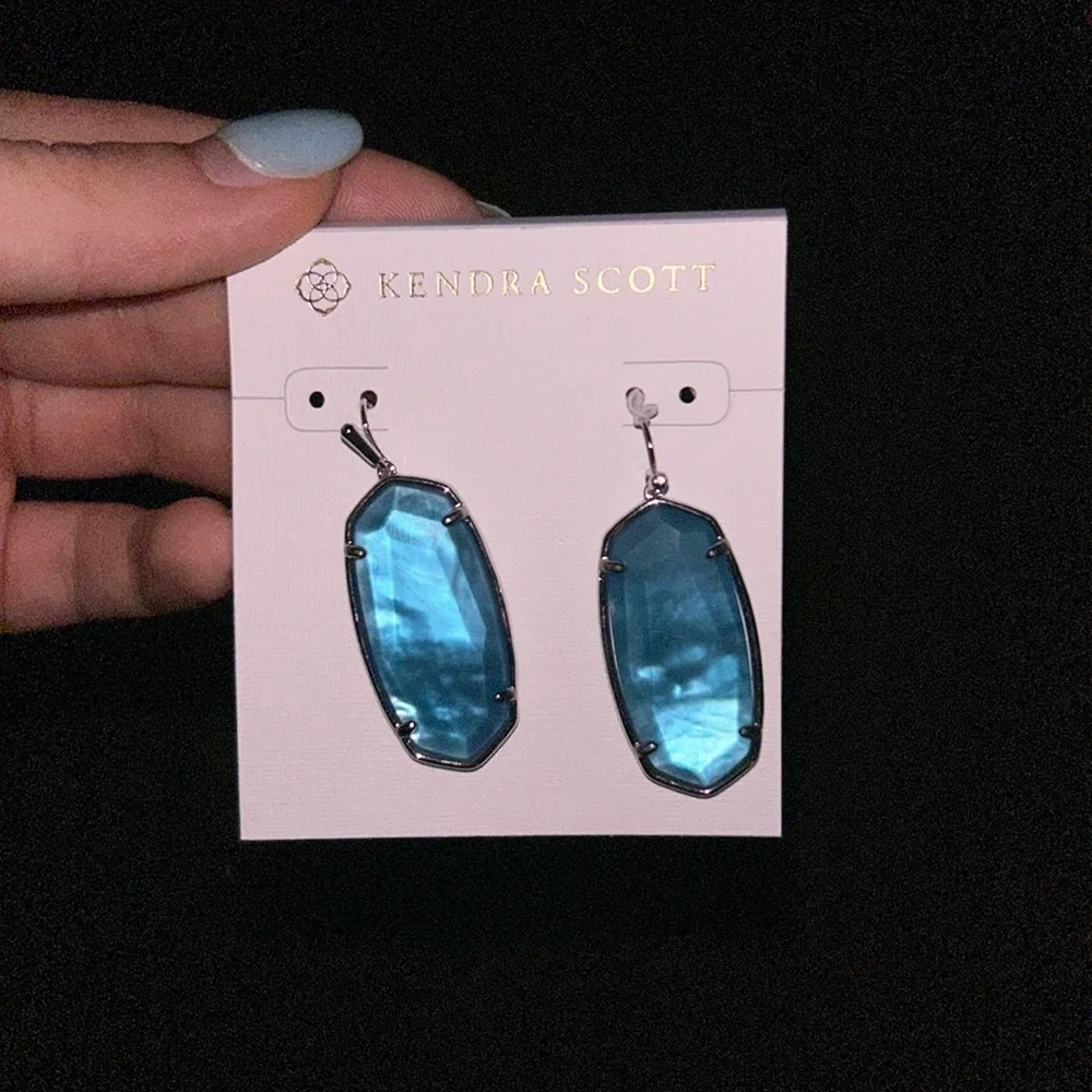 Blue Kendra Scott Earrings - Picture 1 of 1